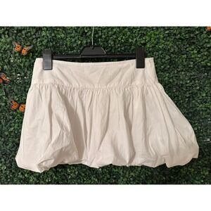 Motel Rocks White Bubble Mini Skirt - Size Small - Kiyowo Puffball